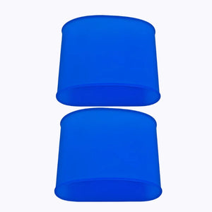 Shinplex blue silicone shin guard bands pair