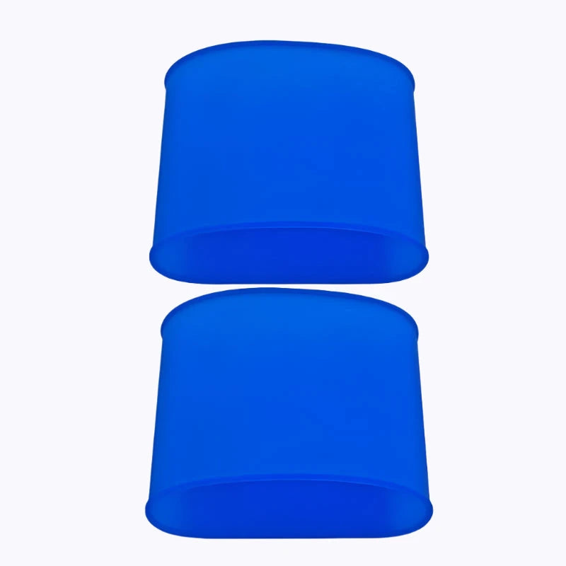 Shinplex blue silicone shin guard bands pair